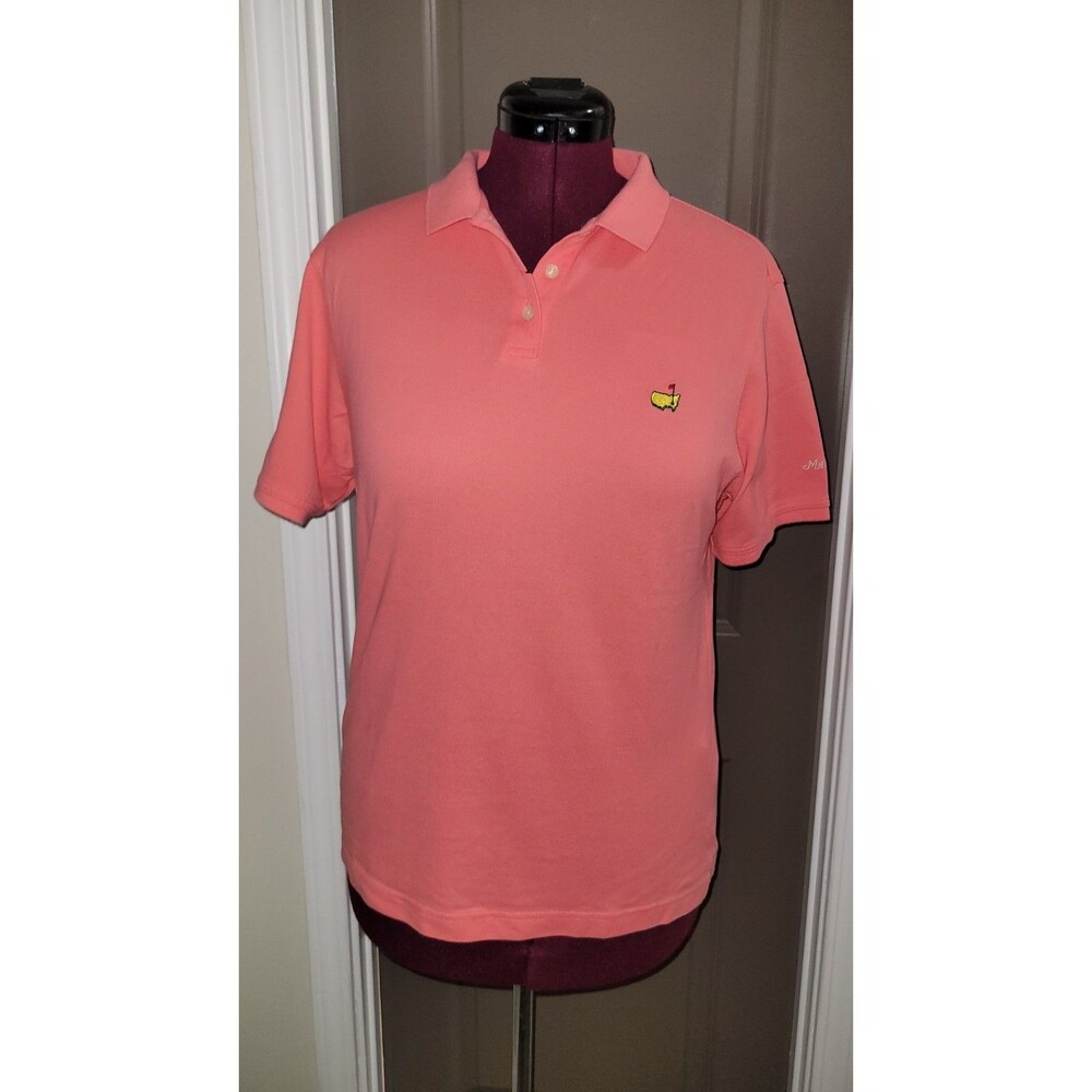 Masters Collection Polo Women's Golf Shirt Pink Cotton Embroidered XL Flawed
